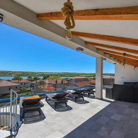 My Dalmatia - Sea View Possedaria With Amazing Roof Terrace Posedarje